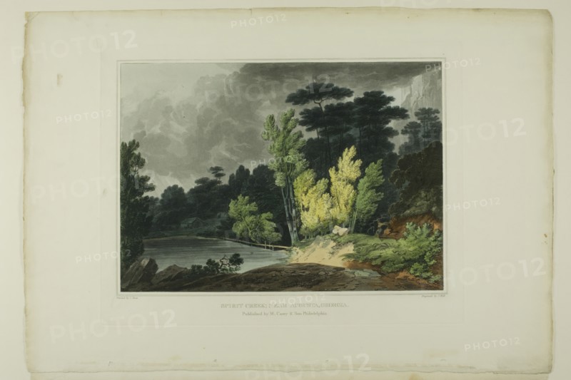 Spirit Creek; Near Augusta, Georgia, plate two of the second number of Picturesque View..., 1819/21. Creator: John Hill.