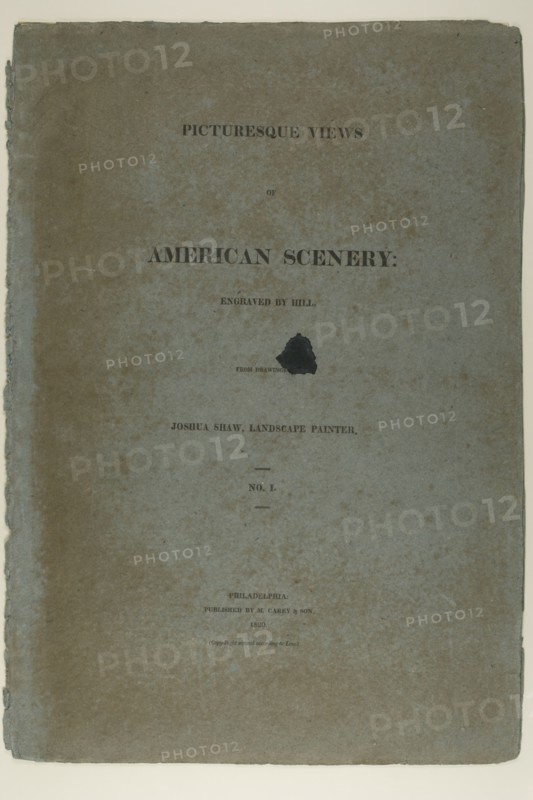 Portfolio Cover for Picturesque Views of American Scenery, No. I, 1819/21. Creator: John Hill.