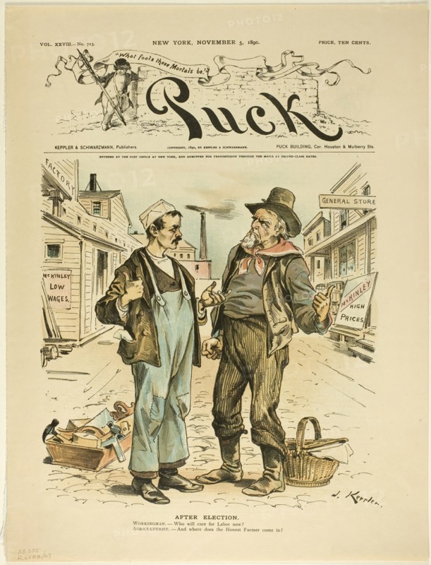 After Election, from Puck, published November 5, 1890. Creator: Joseph Keppler.