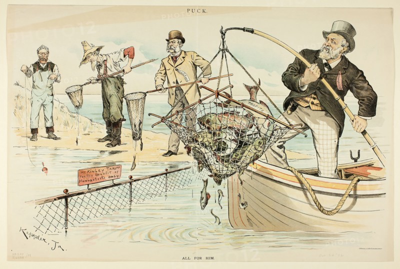 All for Him, published October 26, 1892. Creator: Joseph Keppler.