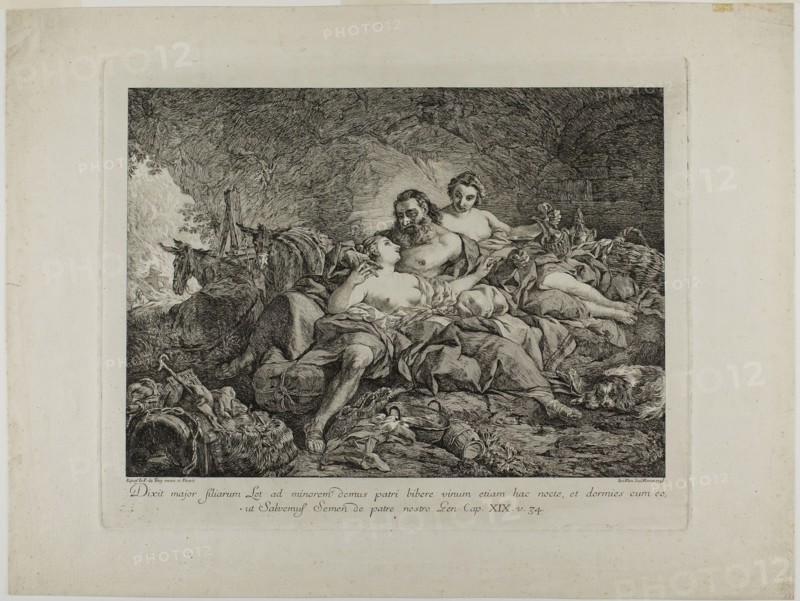 Lot and His Daughters, 1748. Creator: Joseph-Marie Vien the Elder.
