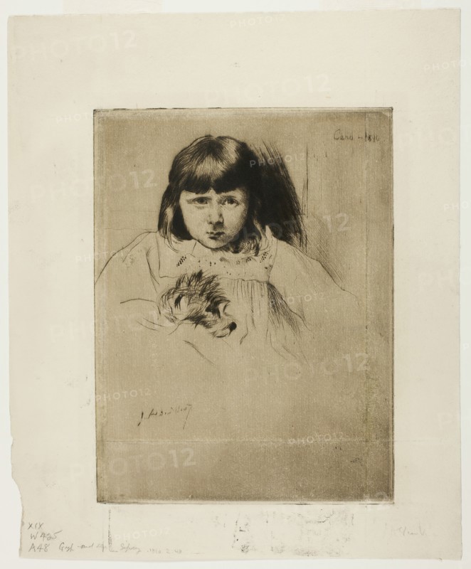 Caro, 1890. Creator: Julian Alden Weir.