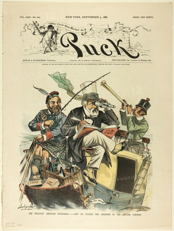 The Great American Statesman, Puck, published September 5, 1883. Creator: Louis Dalrymple.