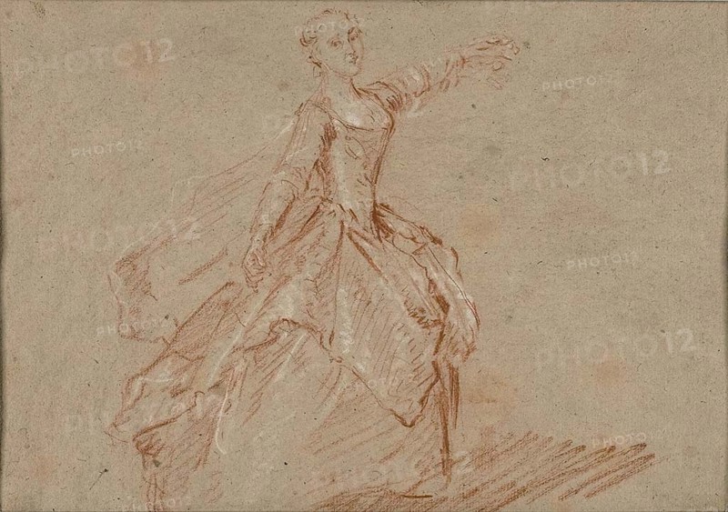 Study for The Dance Between the Pavilion and the Fountain, c. 1732. Creator: Nicolas Lancret.