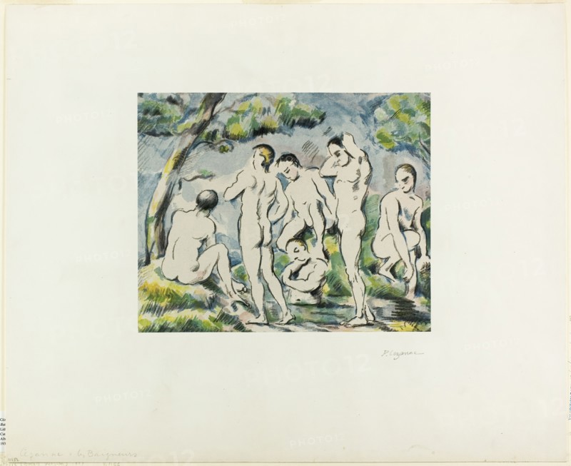 Bathers, published 1897. Creator: Paul Cezanne.