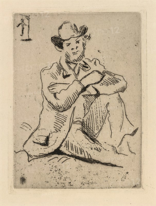 Guillaumin with the Hanged Man, 1873. Creator: Paul Cezanne.