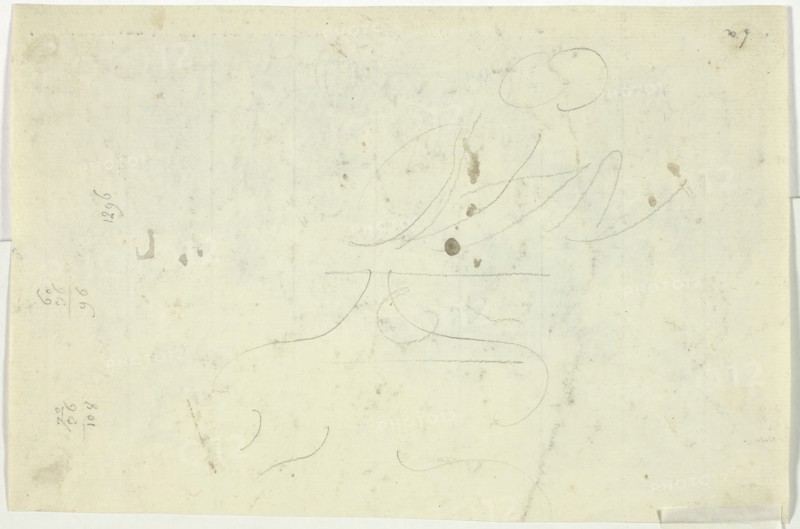 Sketch and Sums, n.d. Creator: Pierre Antoine Mongin.