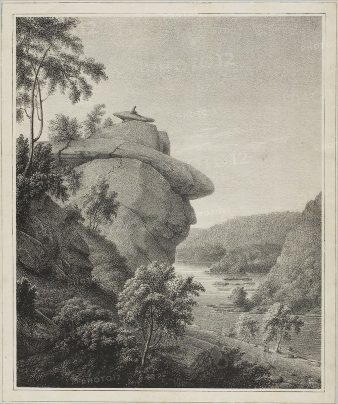 Jefferson's Rock, 1826. Creator: Rembrandt Peale.