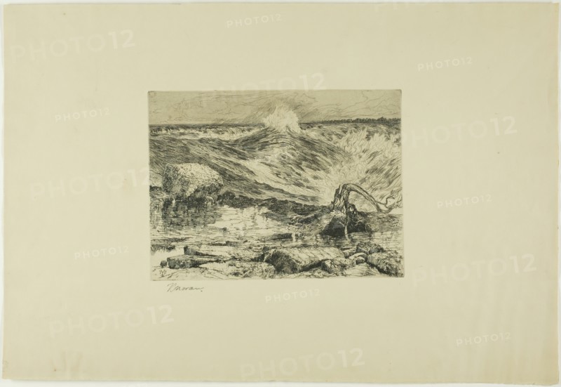The Rapids Above Niagara, 1886. Creator: Thomas Moran.