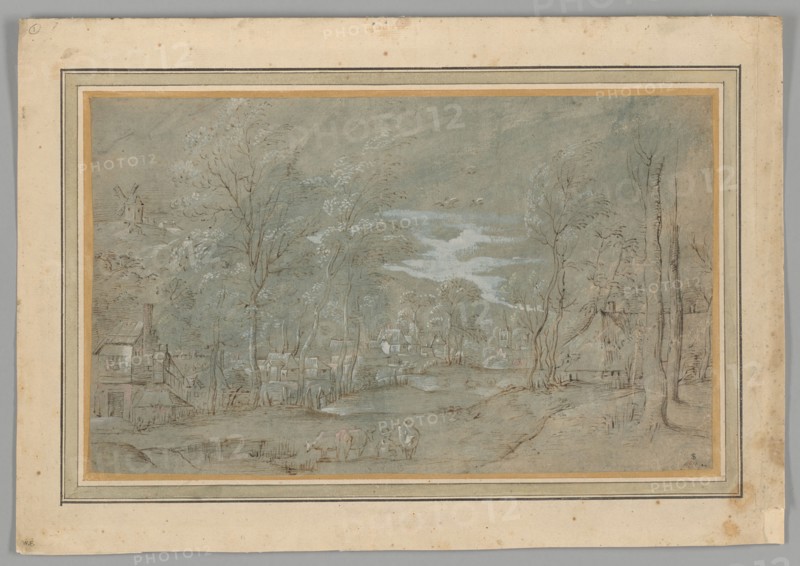 Village Among the Trees, c. 1560. Creator: Unknown.