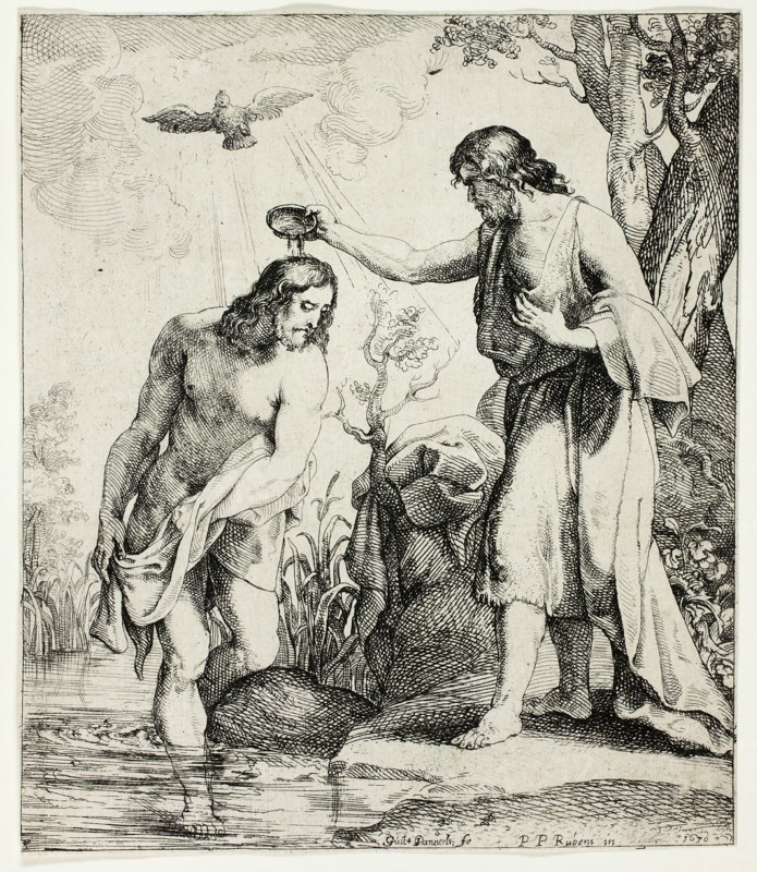 The Baptism of Christ, 1630. Creator: Willem Panneels.
