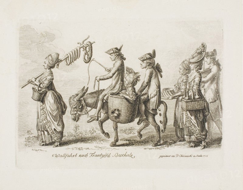Pilgrimage to the Französisch Bucholz Spa near Berlin, 1779. Creator: Daniel Nikolaus Chodowiecki.