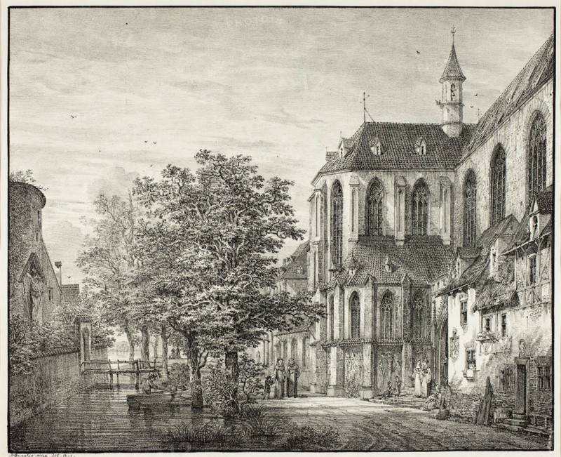 Parish Church at Boppard on the Rhine, 1822. Creator: Domenico Quaglio II.