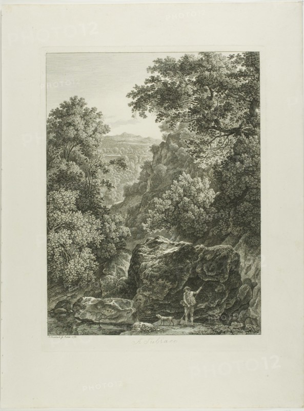A Subiaco, from Malerisch Radierte Prospekte aus Italien, 1792. Creator: Johann Christian Reinhart.