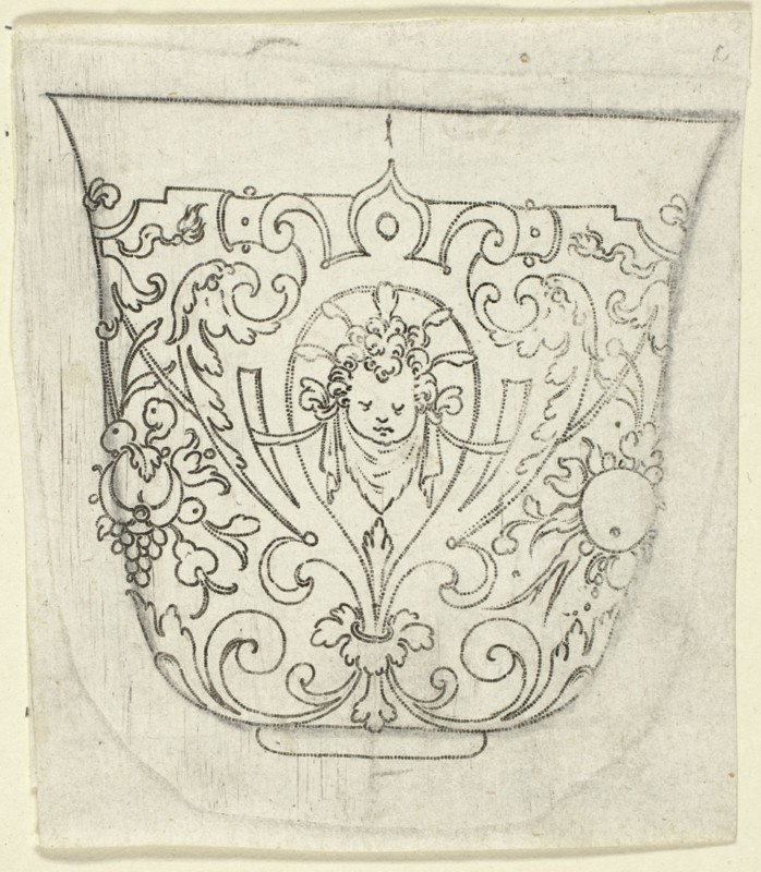 Plate 1, from XX Stuck zum (ornamental designs for goblets and beakers), 1601. Creator: Master AP.