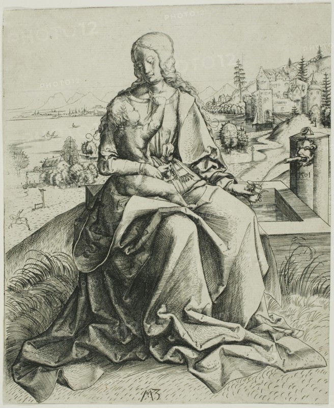 The Madonna by the Fountain, 1501. Creator: Master MZ.