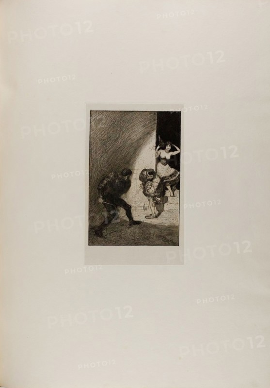 Rivals, plate seven from A Life, 1884. Creator: Max Klinger.