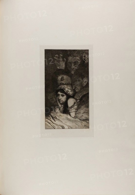 Dreams, plate three from A Life, 1884. Creator: Max Klinger.