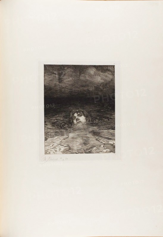 Downfall, from A Life, 1884. Creator: Max Klinger.