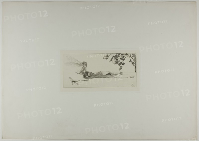 Cupid, plate ten from A Glove, 1881. Creator: Max Klinger.