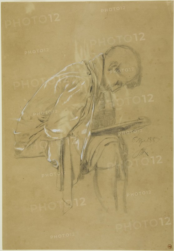 The Chronicler (recto and verso), April 5, 1888 (recto); April 6, 1888 (verso). Creator: Max Klinger.