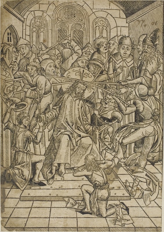 Christ Crowned with Thorns, page 72 from the Treasury (Schatzbehalter), 1491. Creator: Michael Wolgemut.