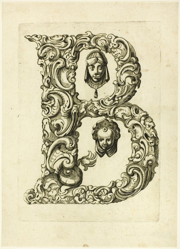 Letter B, 1630. Creator: Pierre Aubry.