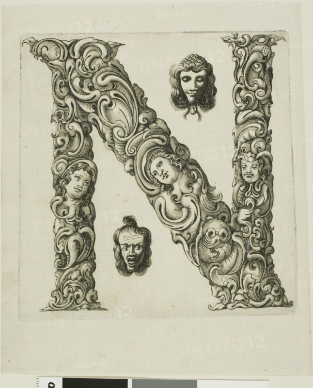 Letter N, 1630. Creator: Pierre Aubry.