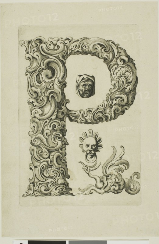 Letter P, 1630. Creator: Pierre Aubry.