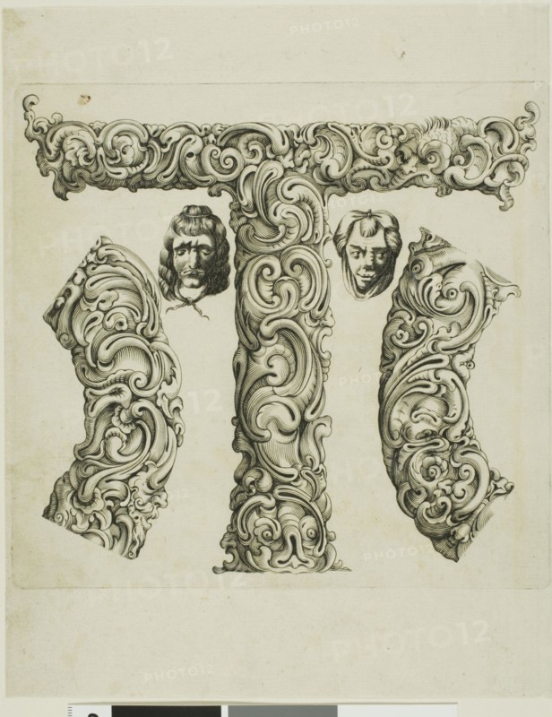 Letter T, 1630. Creator: Pierre Aubry.