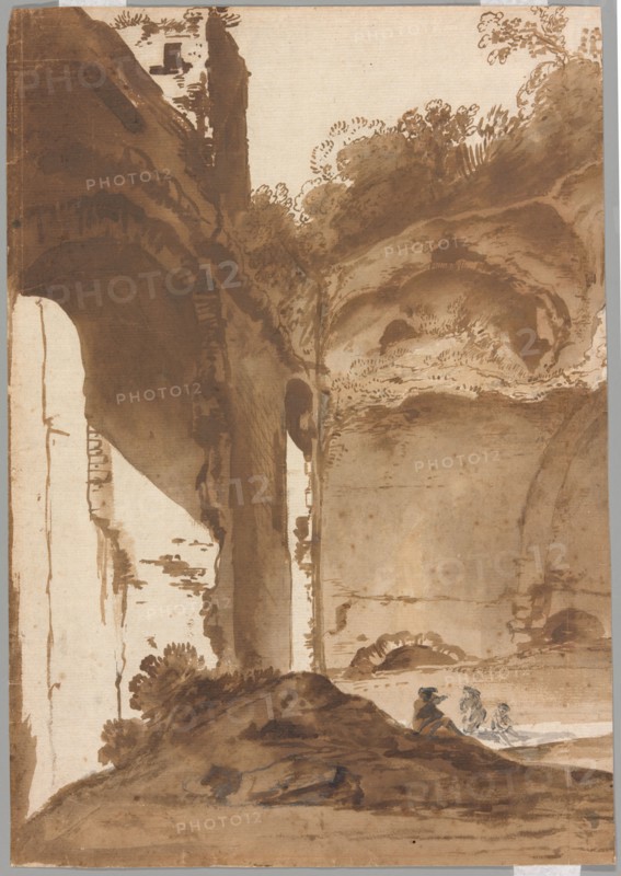 Villa of Maecenas at Tivoli, c. 1627. Creator: Bartholomeus Breenbergh.
