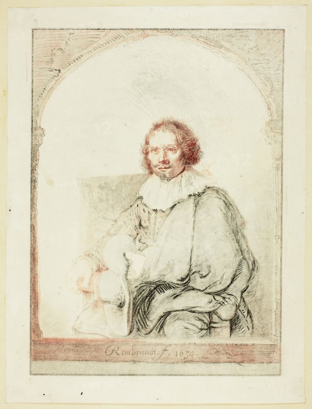 Portrait of a Man in an Arm Chair..., published 1821. Creator: Christian Josi.