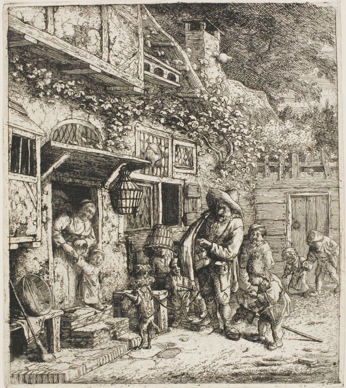 The Dancing Dog, 1685. Creator: Cornelis Dusart.
