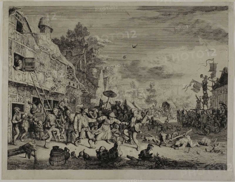 The Village Festival, 1685. Creator: Cornelis Dusart.
