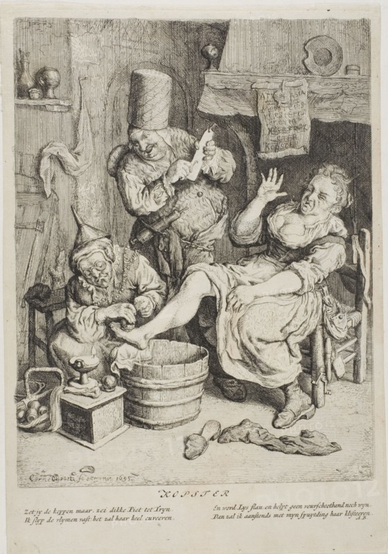 The Cupper (Kopster), 1695. Creator: Cornelis Dusart.