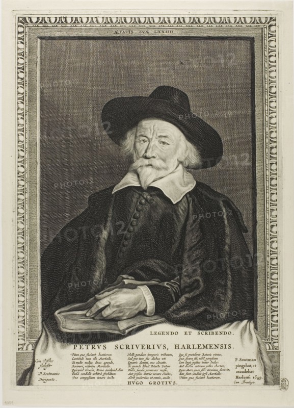 Peter Scriverius, from Quatuor Personae, 1649. Creator: Cornelis de Visscher.