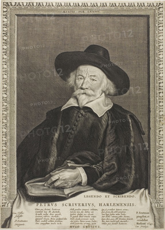 Peter Scriverius, from Quatuor Personae, 1649. Creator: Cornelis de Visscher.
