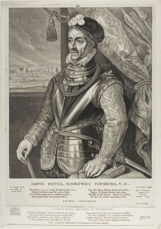Jan van der Does, Baron of Nortwijk, plate three from Quatuor Personae, 1649. Creator: Cornelis de Visscher.