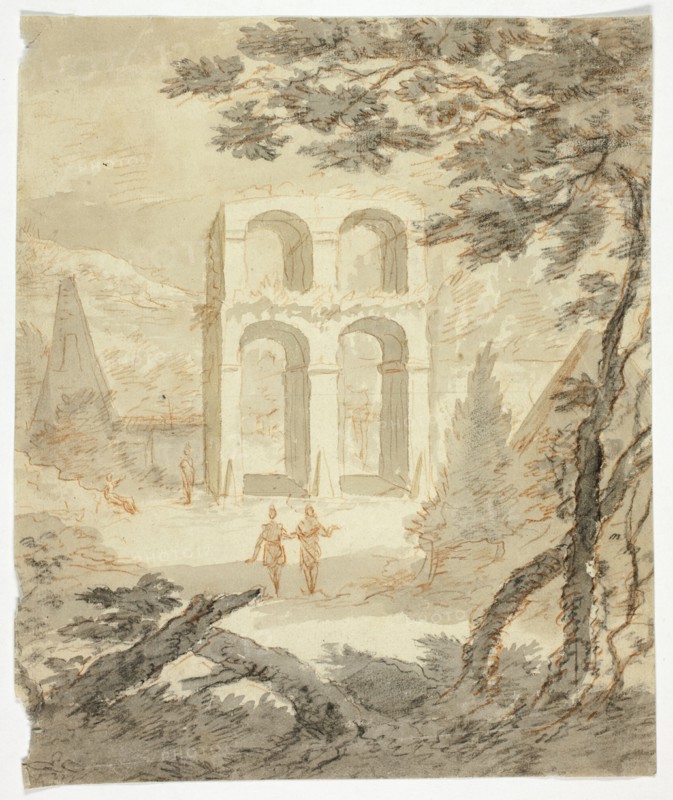 Figures Among Classical Ruins, n.d. Creator: Gerit Rademaker.