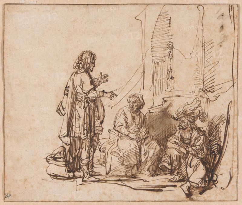 Joseph Interpreting the Prisoners' Dreams, c. 1638. Creator: Govaert Flinck.