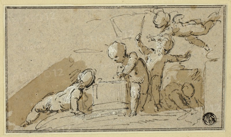 Five Putti at Play, n.d. Creator: Jacob de Wit.