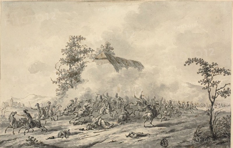 Cavalry Battle, 1803-07. Creator: Jan Antony Langendijk.