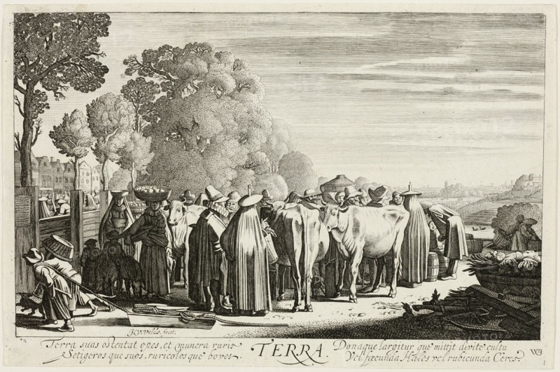 Earth, plate one from The Four Elements, 1622. Creator: Jan van de Velde II.