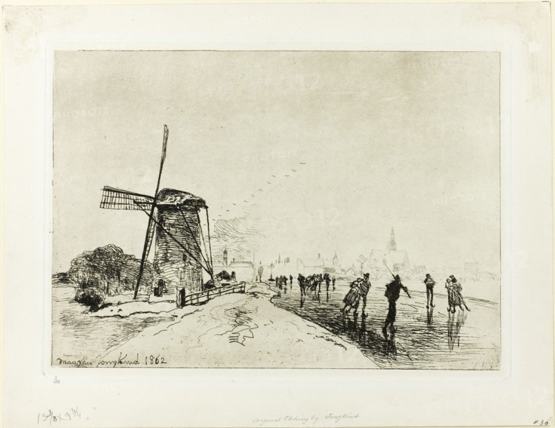 View of the Town of Maassluis, 1862. Creator: Johan Barthold Jongkind.