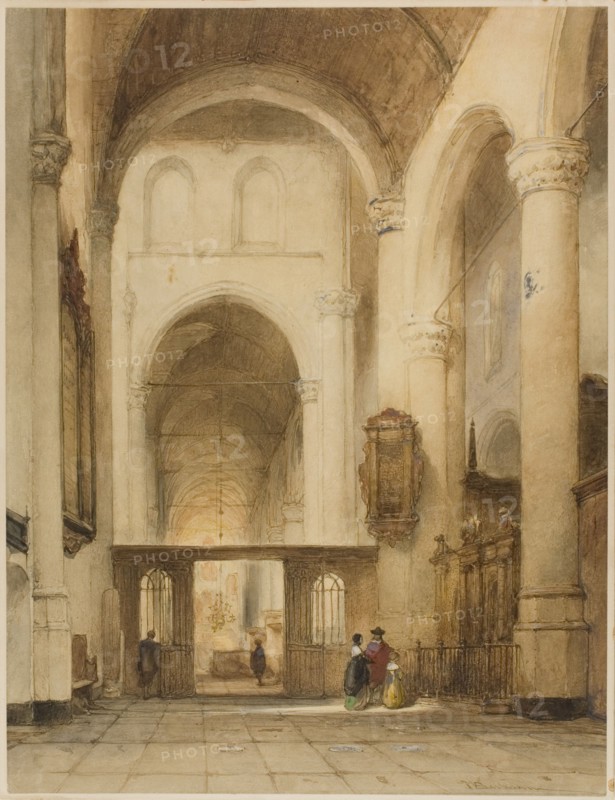 Church Interior, n.d. Creator: Johannes Bosboom.