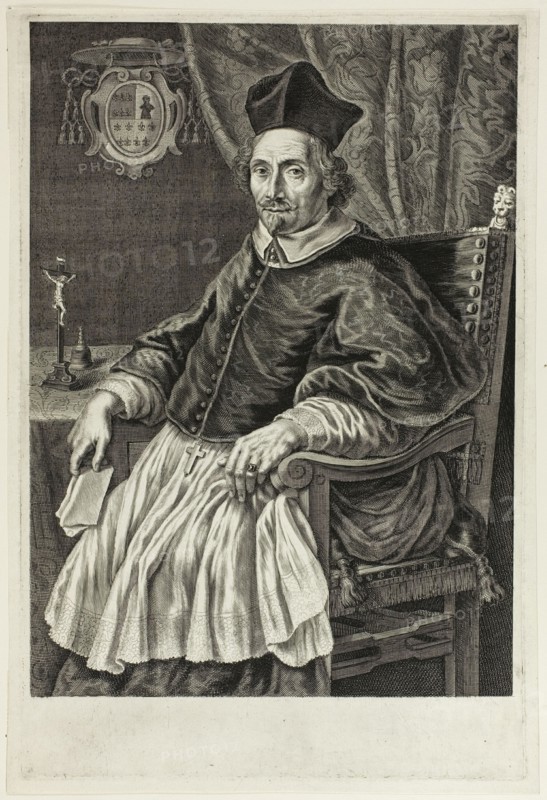Portrait of Cardinal Zacharias de Mez, c. 1661. Creator: Cornelis de Visscher.
