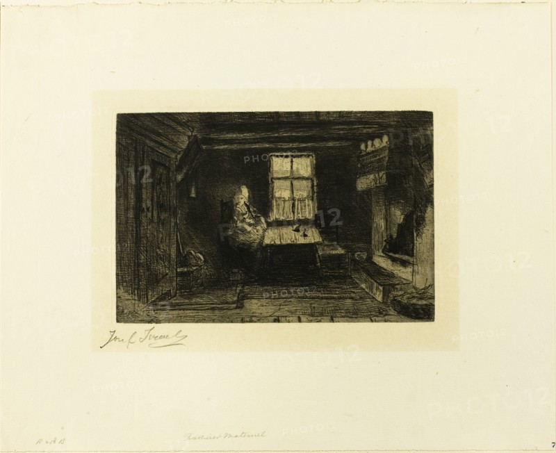 The Mother, c. 1890. Creator: Jozef Israels.