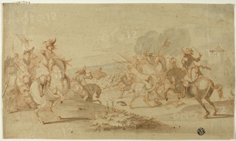 Cavalry in Battle, n.d. Creator: Philip Wouverman.
