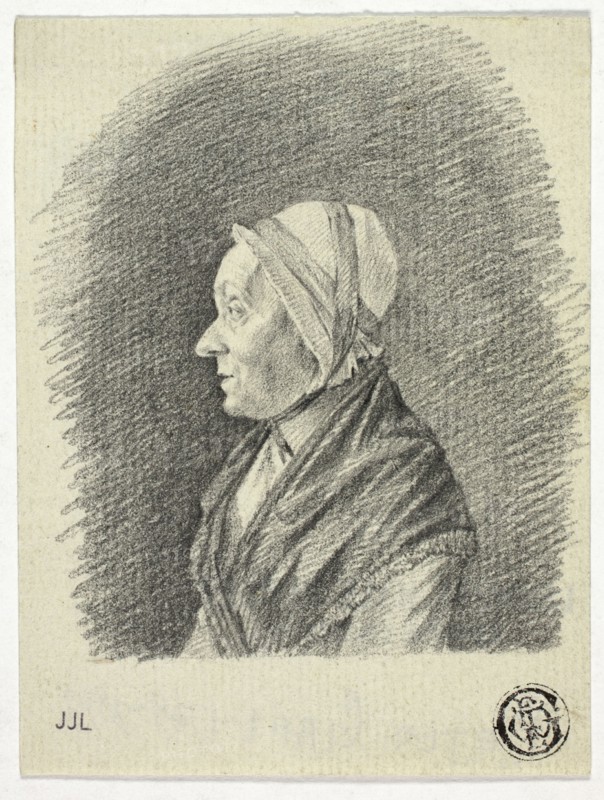 Profile of Old Woman in Cap, n.d. Creator: Pieter Gaal.