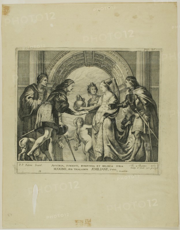 The Marriage of Maximilian of Austria with Mary of Burgundy, n.d. Creator: Theodoor van Thulden.